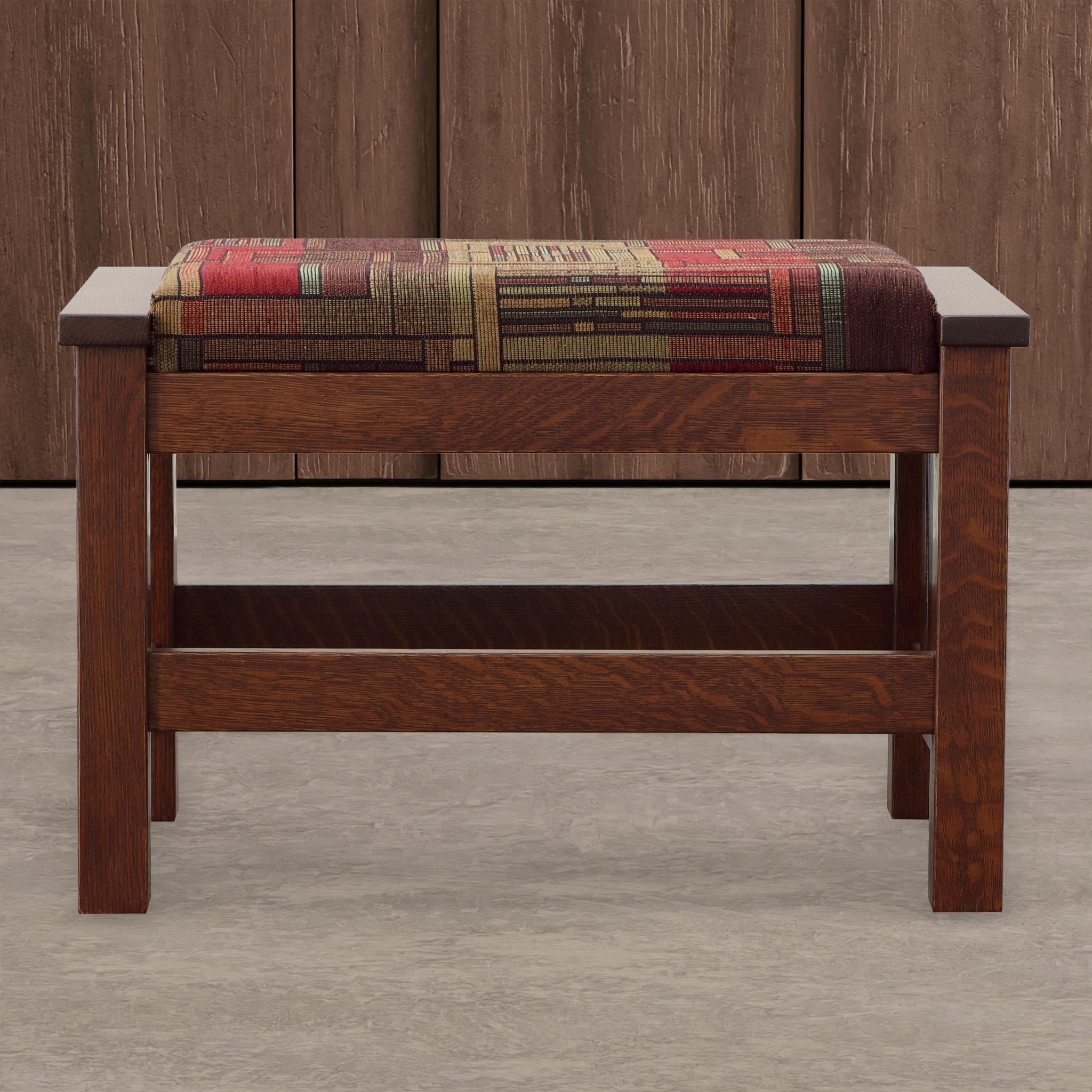 Quality Fabrications Mission 53337 Ottoman Virginia Furniture